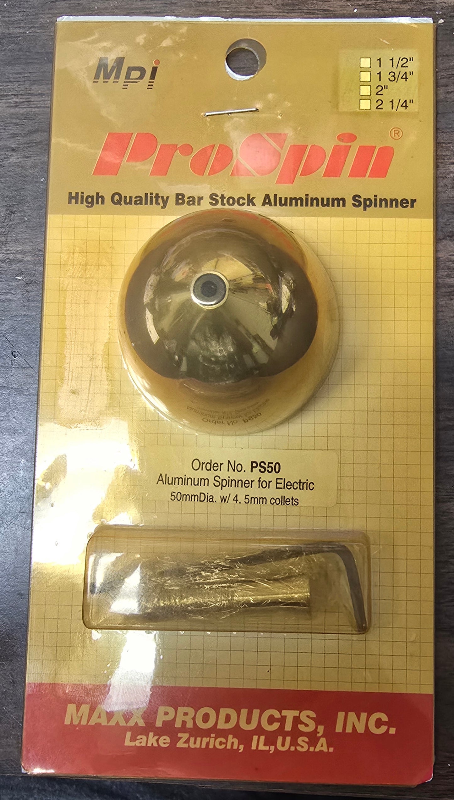 MPI RC ProSpin High Quality Bar Stock Aluminum PS50 Aluminum Spinner