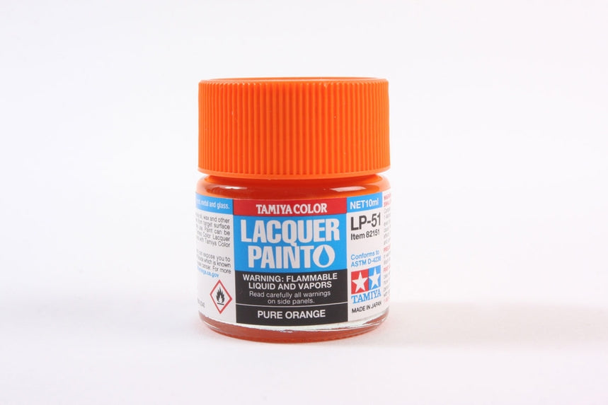 Tamiya LP-51 Pure Orange Lacquer Paint (10ml)
