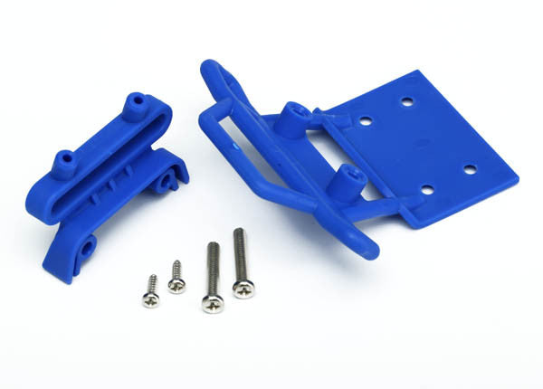 Traxxas 3621X Front Bumper & Mount (Blue), Stampede