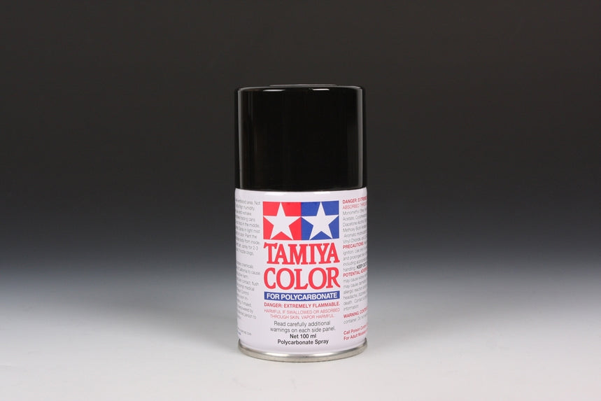 Tamiya PS-5 Black Lexan Spray Paint (100ml)