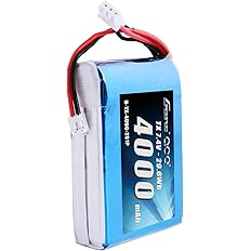 Gens ace 4000mAh 7.4V 2S TX LiPo Battery Pack with JST-EHR Plug for Spektrum DX9 DX8 DX7S DX7 Transmitter