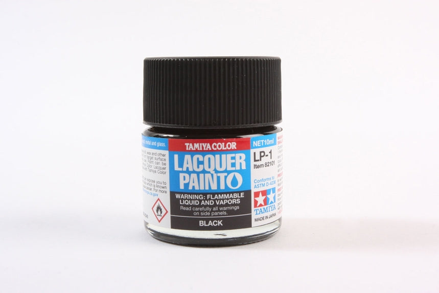 Tamiya LP-1 Black Lacquer Paint (10ml)