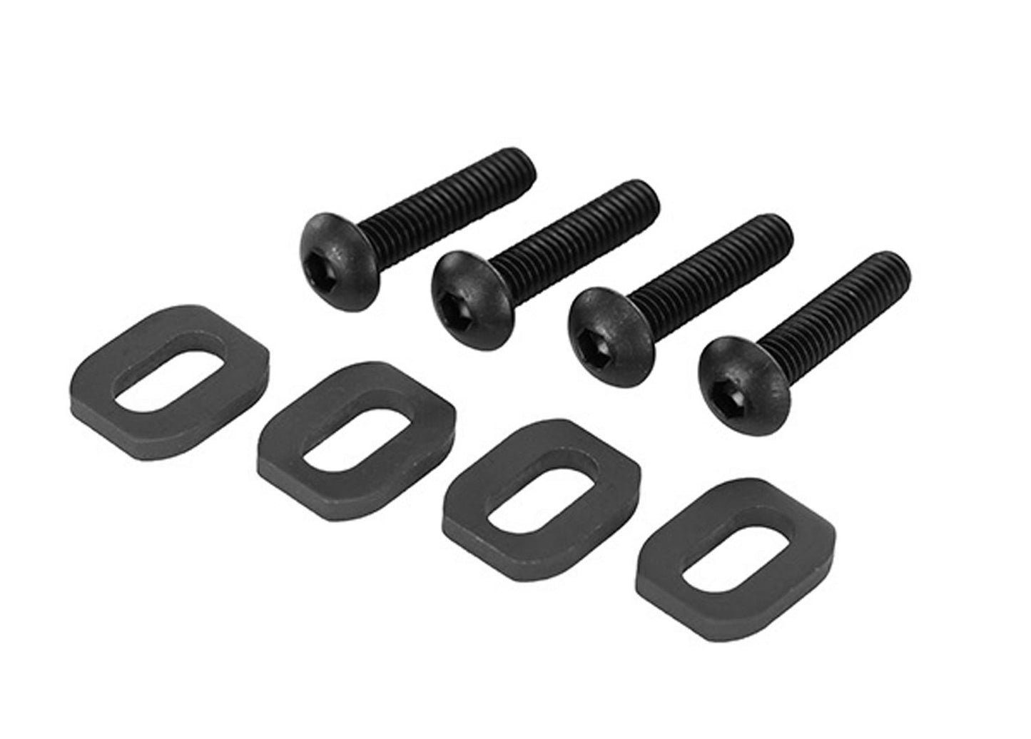 Black Steel Motor Mount Washers (4)