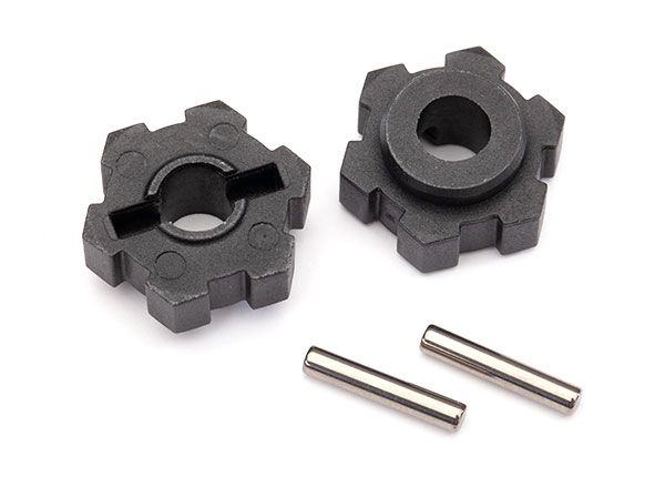 Wheel hubs, hex (2)/ 2.5x14 pins (2)
