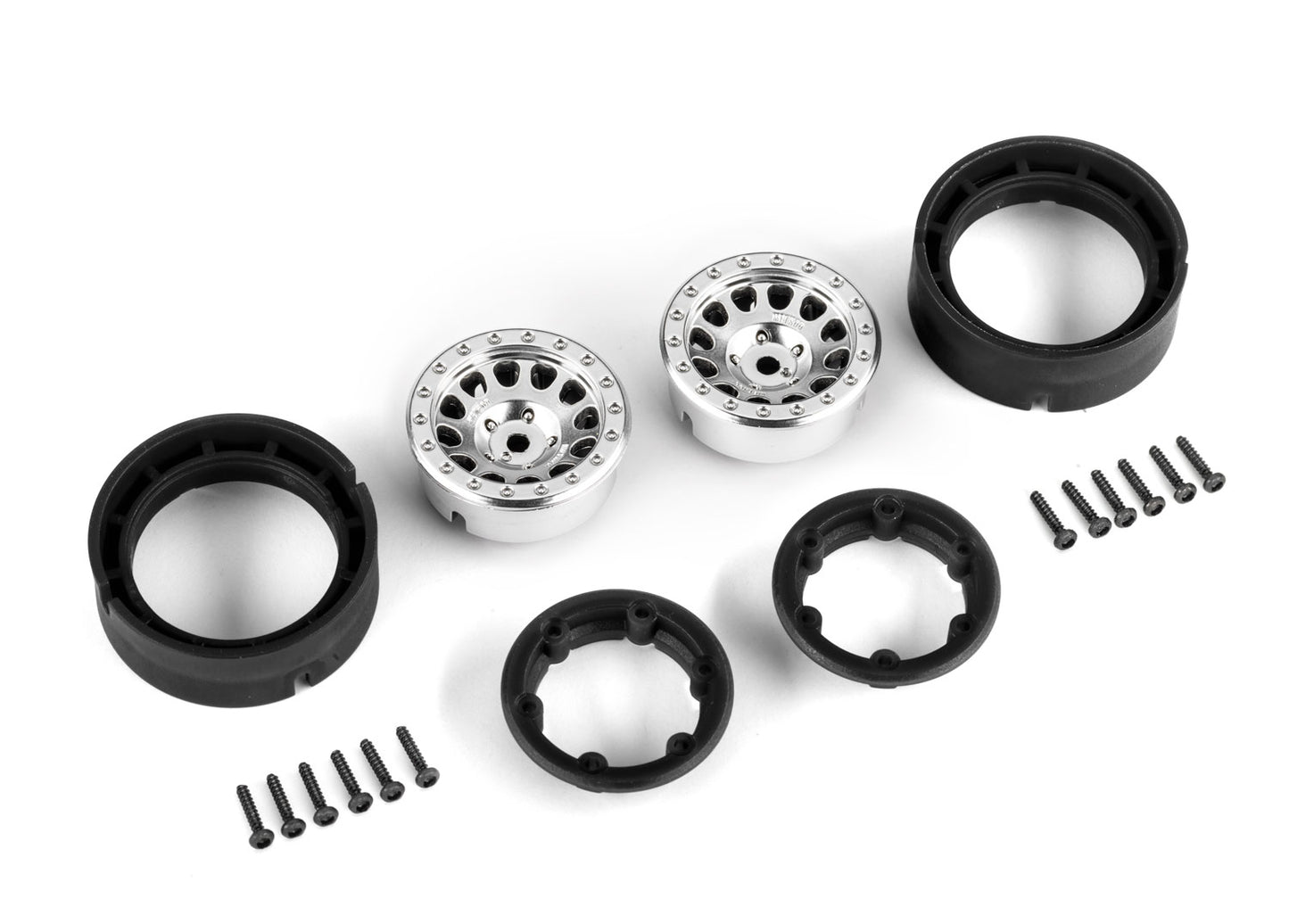 Satin Chrome 1.0" Method Beadlock Wheels (2)