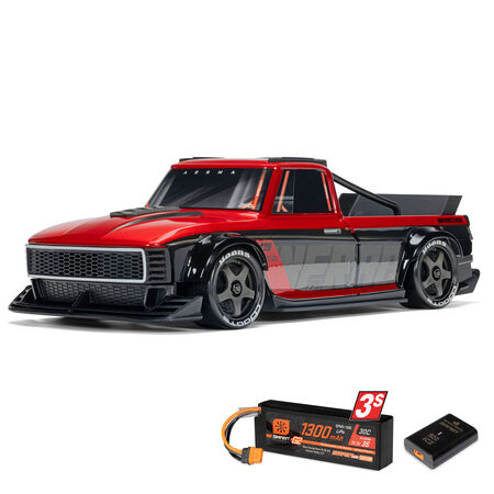 1/12 INFRACTION GROM 3S 4X4 Ready-To-Run Brushless All-Road Street Bash (Battery & Charger Included), Red/Black