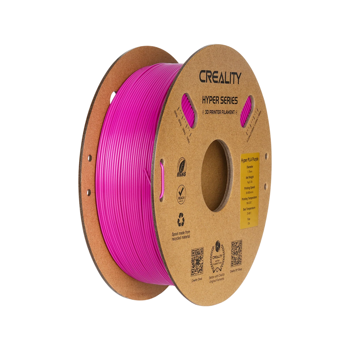 Hyper Series PLA 3D Printing Filament 1kg, PURPLE