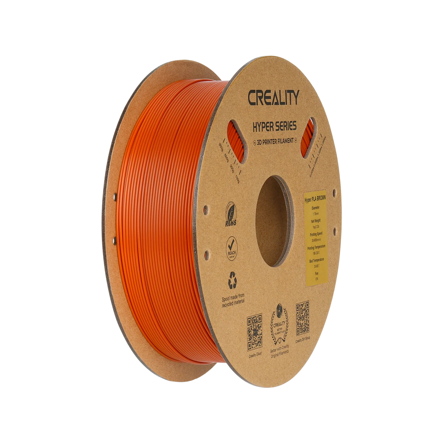 HYPER PLA 3D PRINTING FILAMENT, BROWN