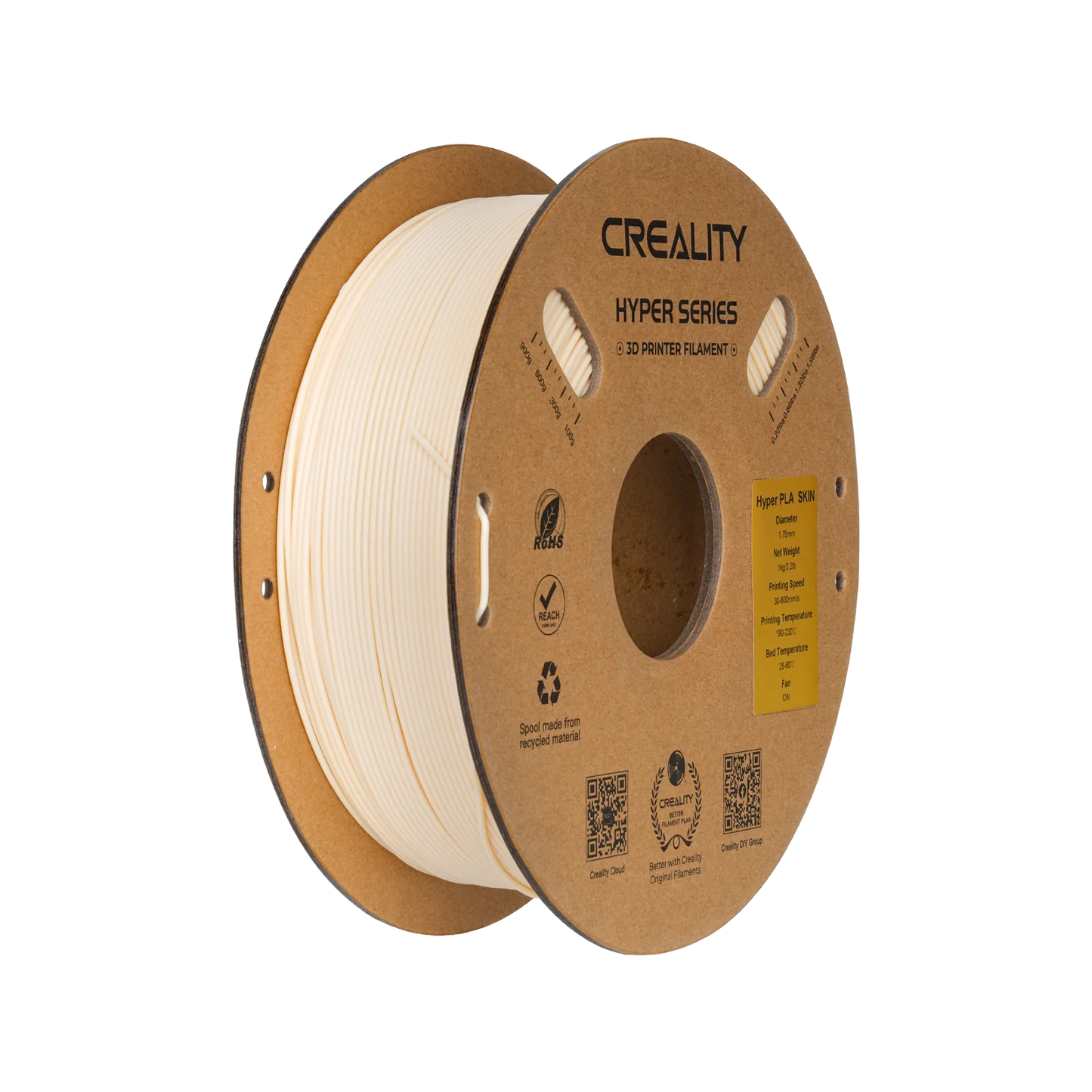 Hyper Series PLA 3D Printing Filament 1kg, "SKIN"