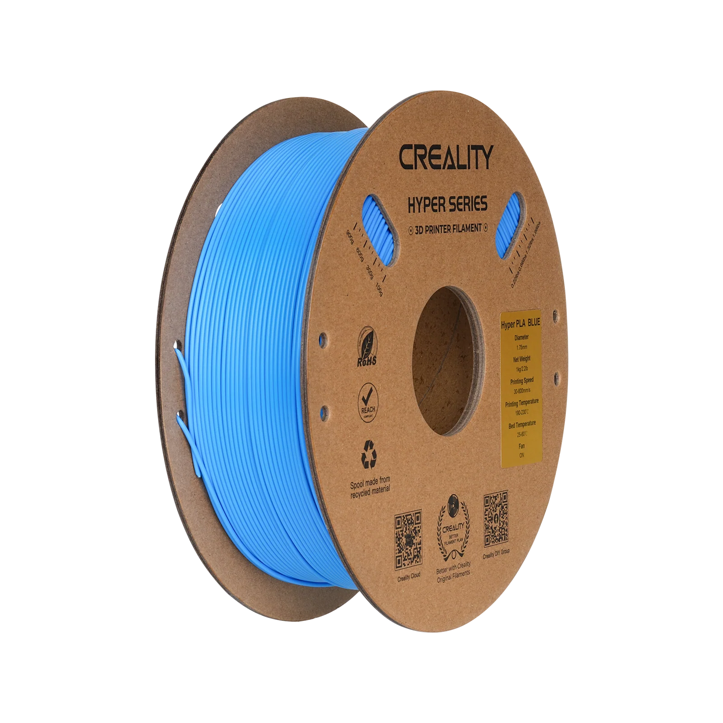 Hyper Series PLA 3D Printing Filament 1kg, BLUE