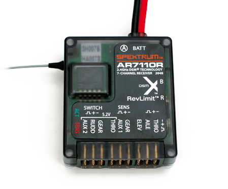 AR7110R 7-Ch DSMX Heli Receiver with Rev Limiter