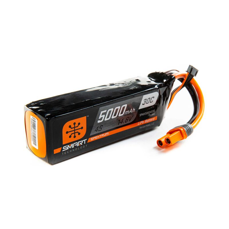 14.8V 5000mAh 4S 30C Smart LiPo Hardcase LiPo Battery: IC5