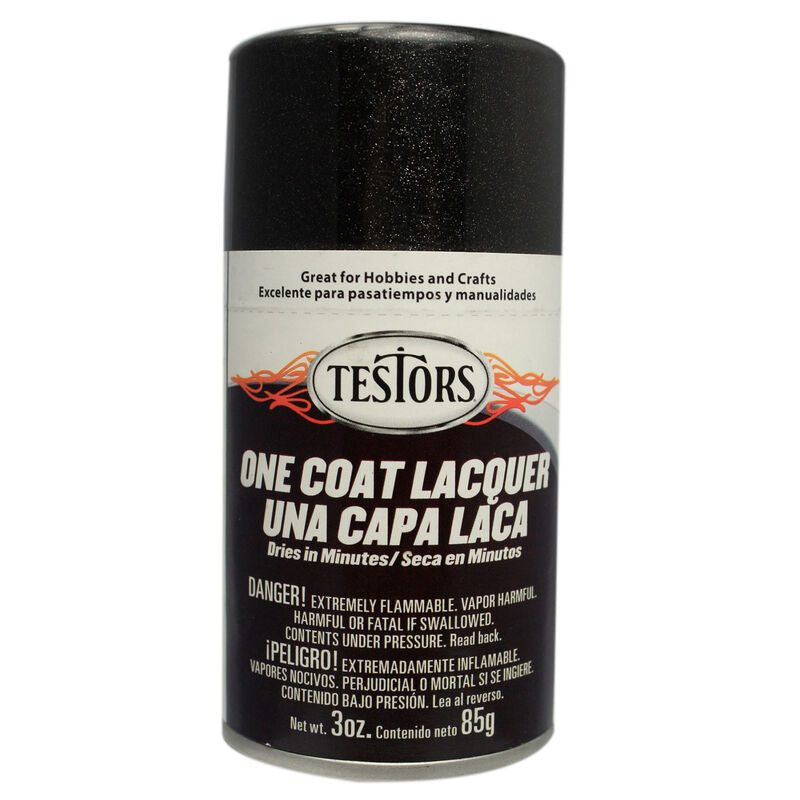 Testors One Coat Spray Paint (Blazing Black) (3oz)
