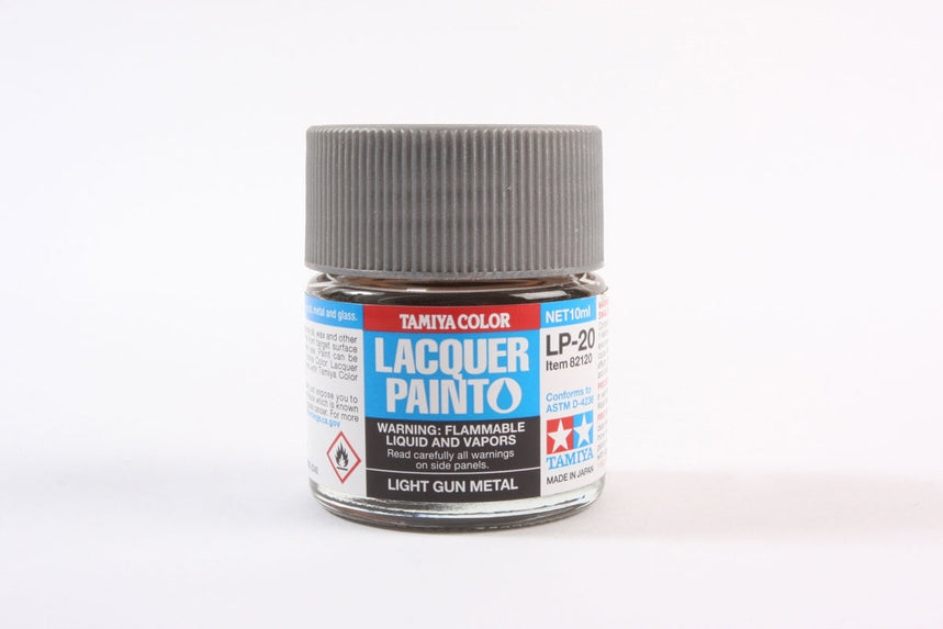 Tamiya LP-20 Light Gun Metal Lacquer Paint (10ml)