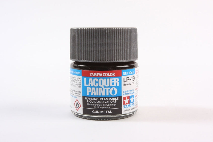 Tamiya LP-19 Gun Metal Lacquer Paint (10ml)
