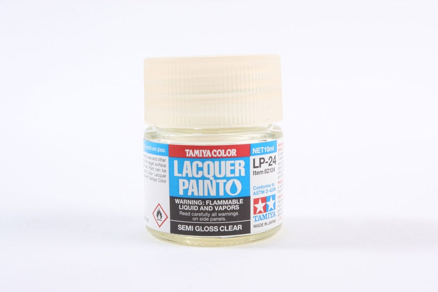 Tamiya LP-24 Semi Gloss Clear Lacquer Paint (10ml)