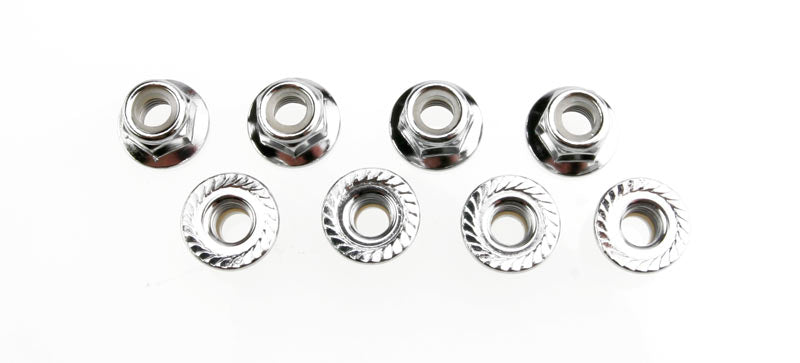 5 mm Flanged Nylon Lock Nuts (8)