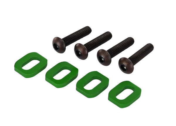 Green Aluminum Motor Mount Washers (4)