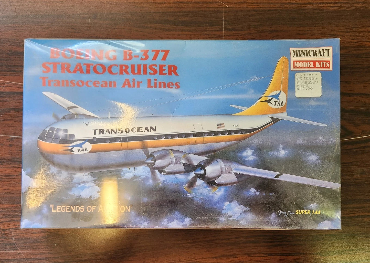 Minicraft Boeing B-377 Stratocruiser Transocean Air Kit #14466 Sealed 1:144