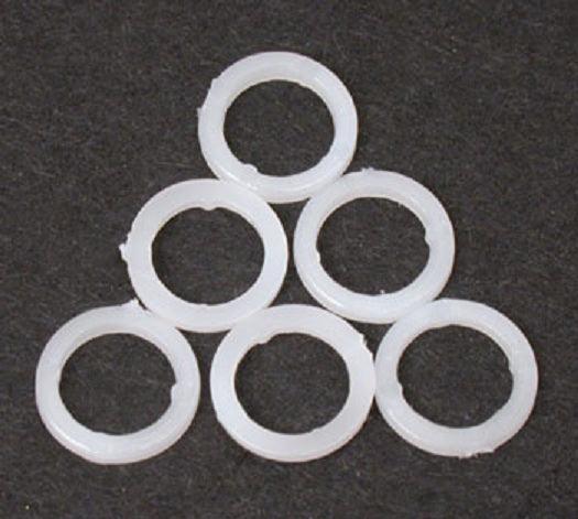 White Plastic Washers (5x8x1.0)