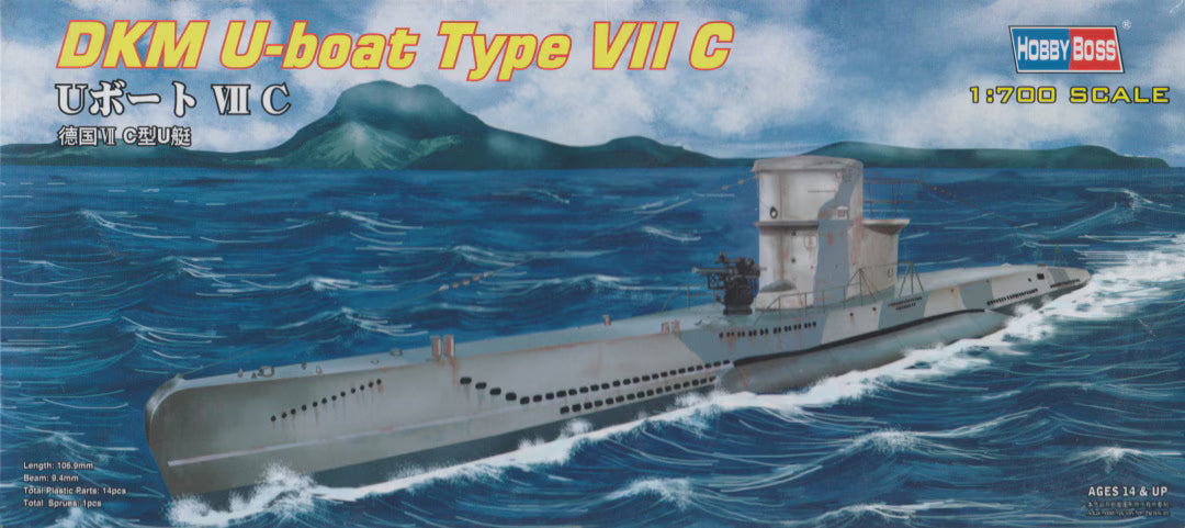 DKM U-boat Type VIIC HobbyBoss | No. 87009 | 1:700