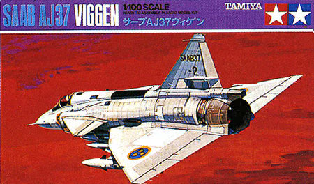 Tamiya 1/100 Saab AJ37 Viggen Vintage Model Kit