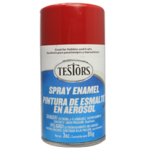Testors Enamel Spray 3oz Gloss Red