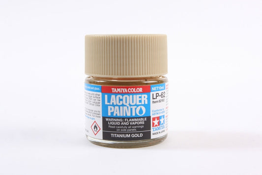 Tamiya LP-62 Titanium Gold Lacquer Paint (10ml)