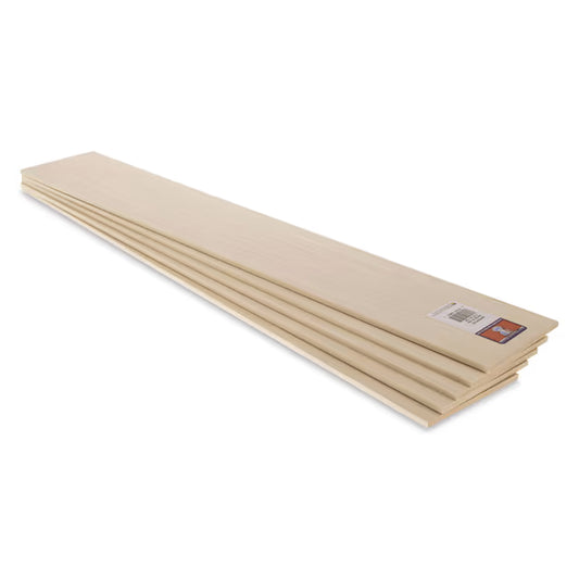 Basswood Sheets 3/16 x 4 x 24