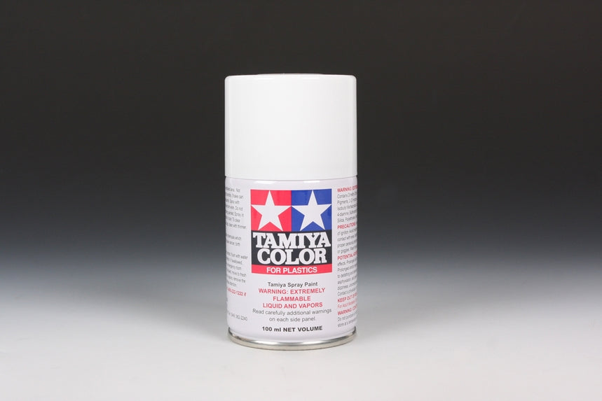Tamiya TS-27 Matte White Lacquer Spray Paint (100ml)