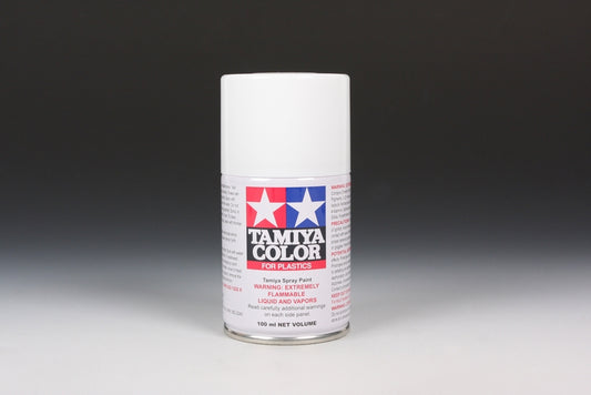 Tamiya TS-27 Matte White Lacquer Spray Paint (100ml)