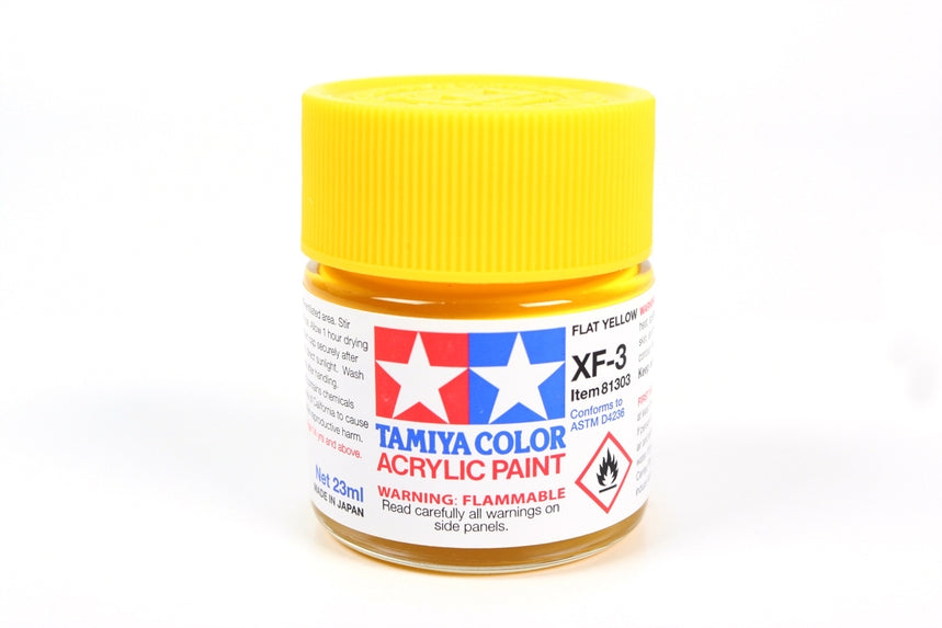 Acrylic Xf-3 Flat Yellow 23Ml Bottle