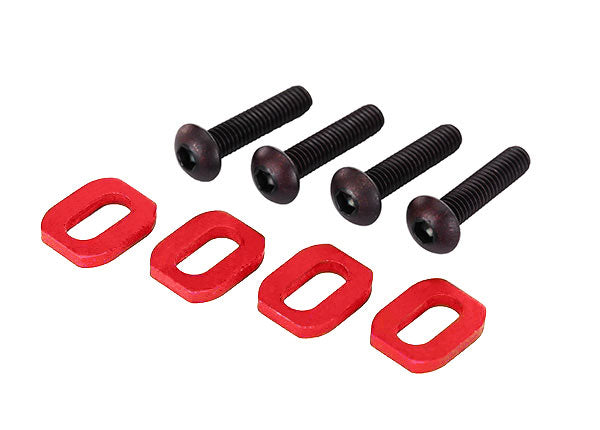 Red Aluminum Motor Mount Washers (4)