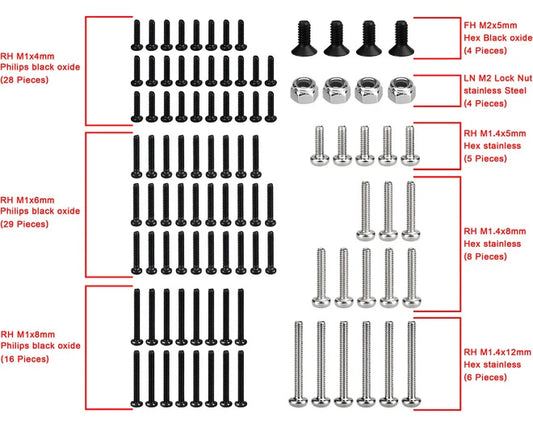SXTY14SS - Steel hardware 100 Pieces Scx 30