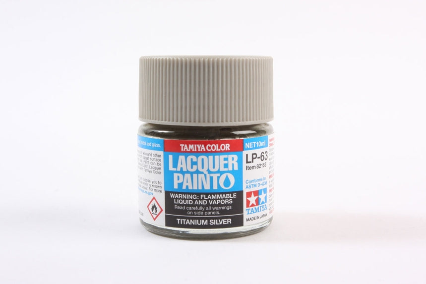 Tamiya LP-63 Titanium Silver Lacquer Paint (10ml)
