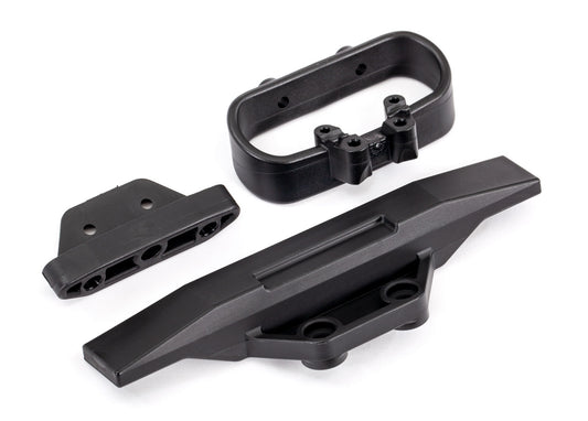 Rear bumper with bumper mount and support