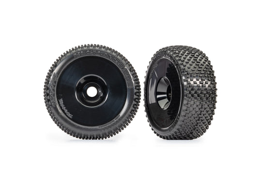 3.0" Black Dished Wheels w/ Response Pro Tires (2)