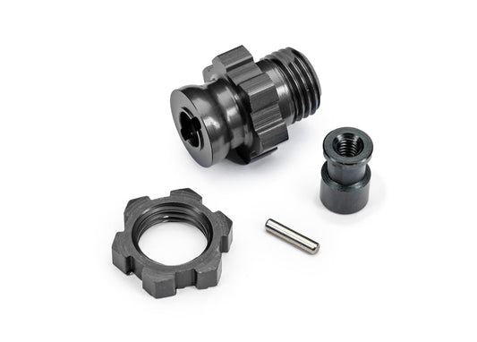 17 mm Gray Aluminum Splined Wheel Hub & Nut
