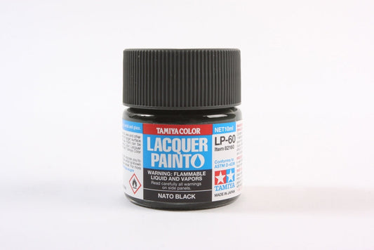 Tamiya LP-60 NATO Black Lacquer Paint (10ml)