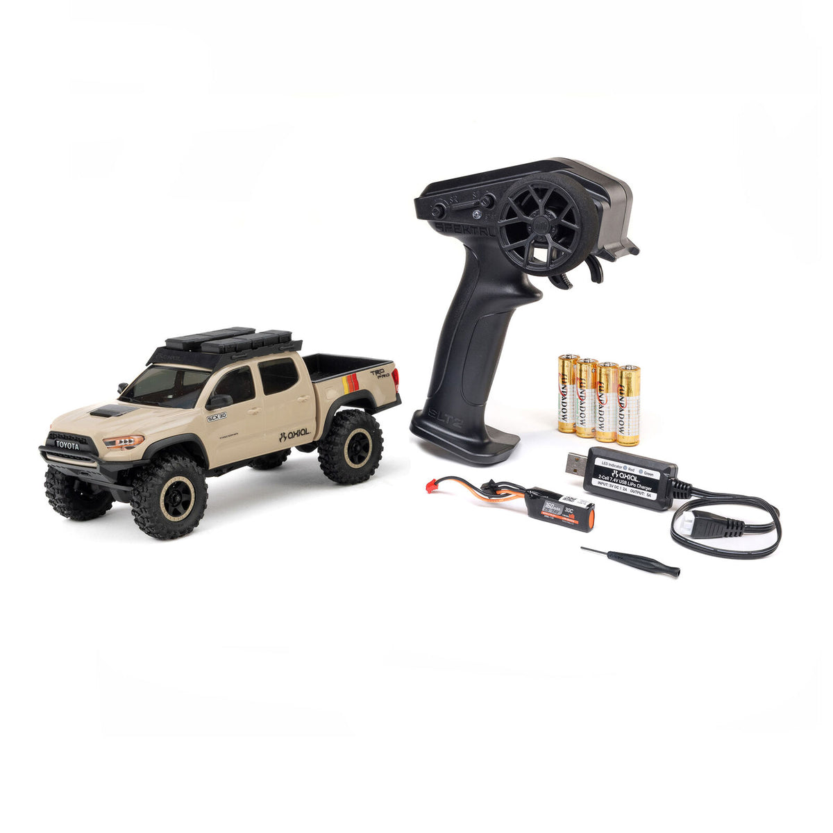1/30 Axial SCX30 Toyota Tacoma (Battery & Charger Included) BROWN