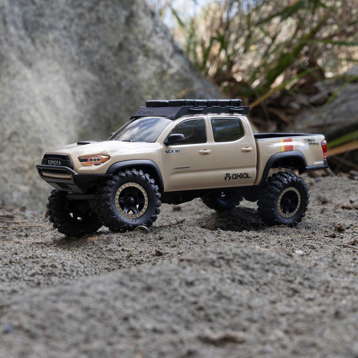 1/30 Axial SCX30 Toyota Tacoma (Battery & Charger Included) BROWN