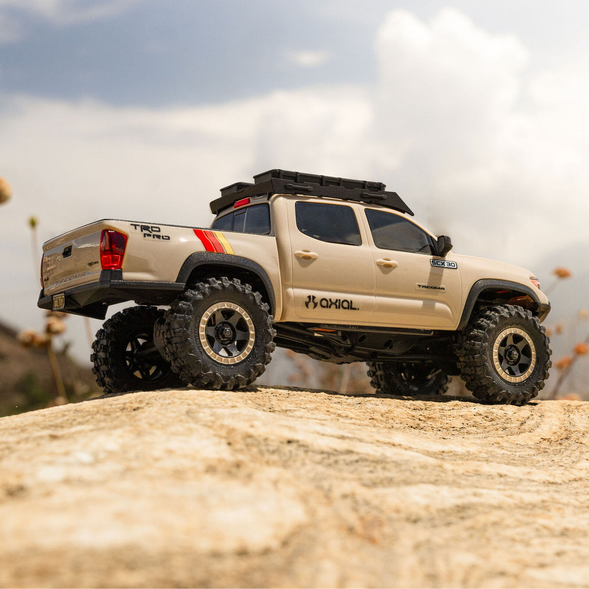 1/30 Axial SCX30 Toyota Tacoma (Battery & Charger Included) BROWN
