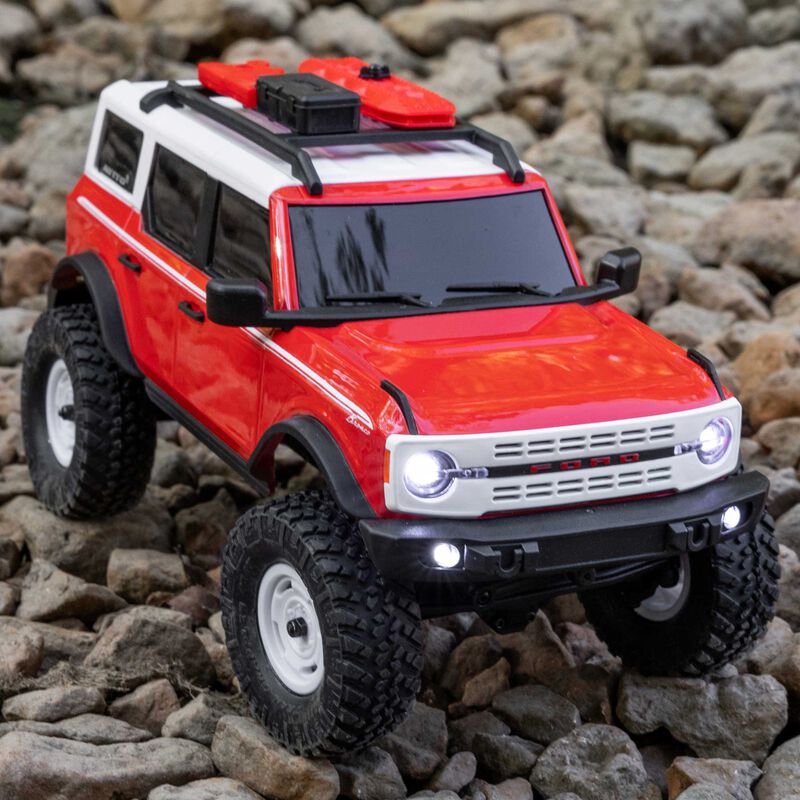 1/24 SCX24 FORD BRONCO HERITAGE EDITION, 4X4 RTR BRUSHED ROCK CRAWLER, RED