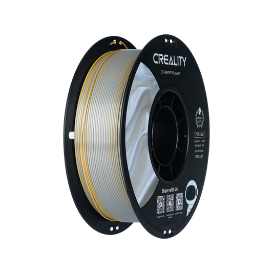 CR-Silk 1.75mm PLA 3D Printing Filament 1kg, GOLDEN SILVER