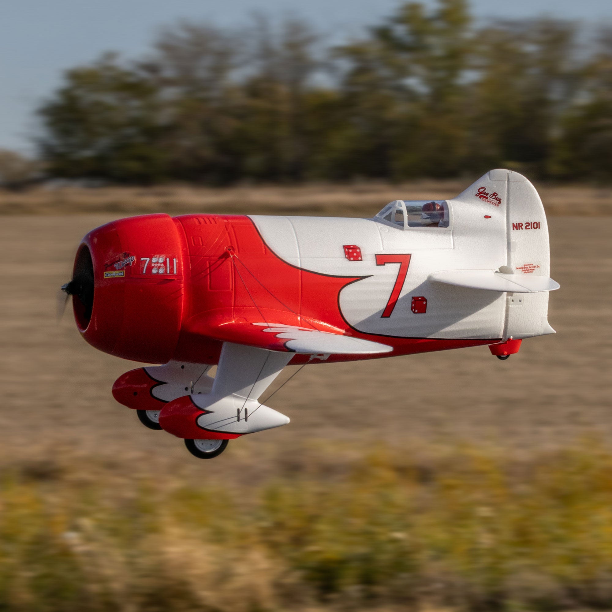 Gee Bee R-2 1.0m BNF Basic with AS3X+ and SAFE Select – ABC R/C Hobbies