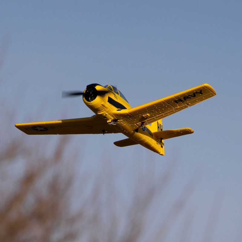 HobbyZone T-28 Trojan 450mm RTF with SAFE (2 Flight Batteries Included)