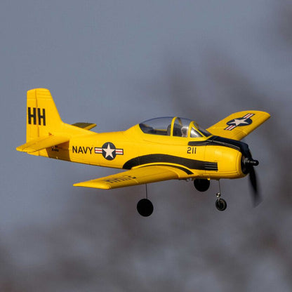 HobbyZone T-28 Trojan 450mm RTF with SAFE (2 Flight Batteries Included)
