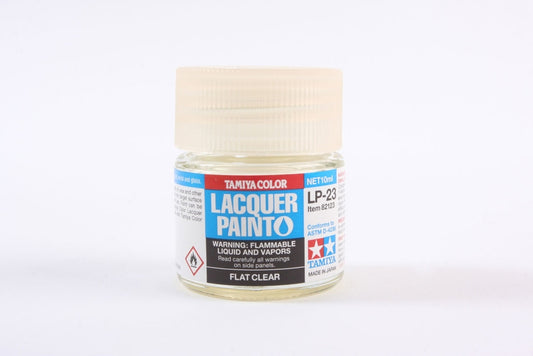 Tamiya LP-23 Flat Clear Lacquer Paint (10ml)
