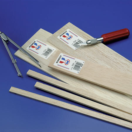 Balsa Sheets 3/16 X 3 X 36