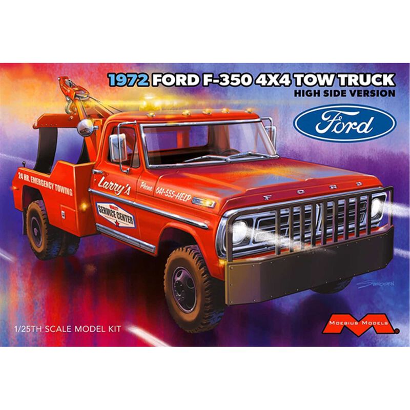 Moebius Models 1972 Ford F-350 Wrecker 4x4 High Side